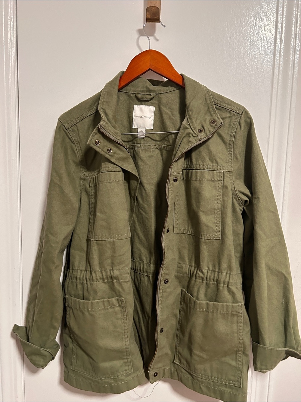 Vintage America women’s  Olive Green jacket  - Size M country military